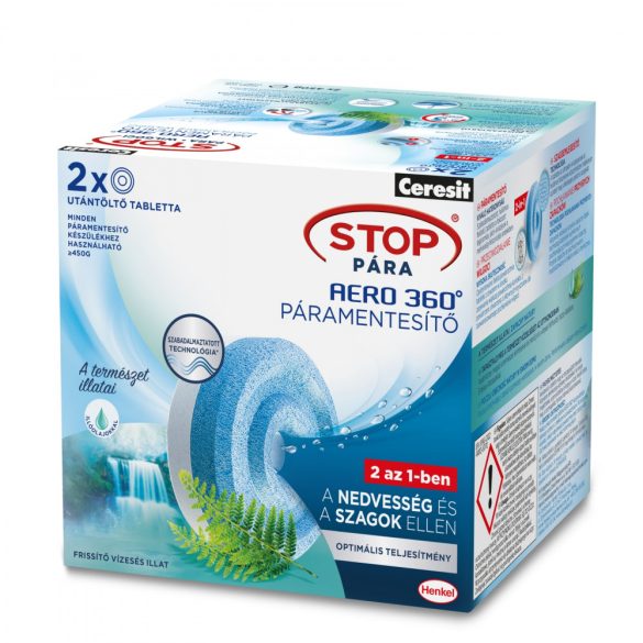 Henkel Ceresit Stop pára 2db utántöltő tabletta - frissítő vízesés illatú (H2629464)