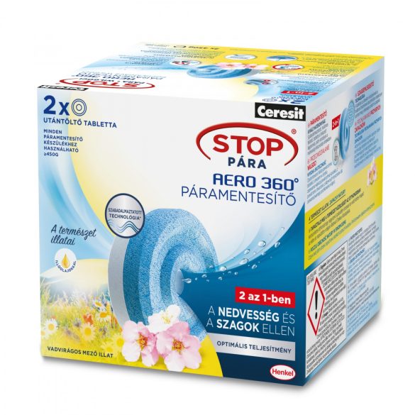 Henkel Ceresit Stop pára 2db utántöltő tabletta - vadvirágos mező illatú (H2629953)