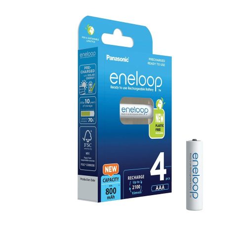 eneloop BK-4MCDE/4BE AAA/mikro 800mAh Ni-MH akkumulátor 4db/csomag