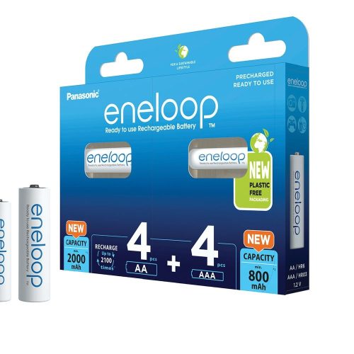 eneloop BK-KJMCDE44E 800mAh/AAA és 2000mAh/AA  akkumulátor 4-4db/csomag