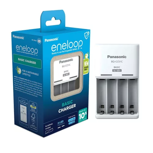 eneloop BQ-CC51E AA/AAA 2/4 akkumulátor töltésére
