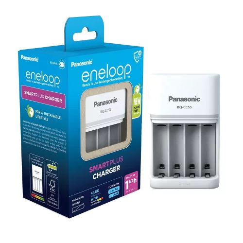 eneloop BQ-CC55E Smart töltő AA/AAA 1-4 akkumulátor töltésére