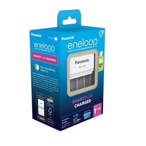 eneloop BQ-CC55E Smart töltő AA/AAA 1-4 akkumulátor töltésére