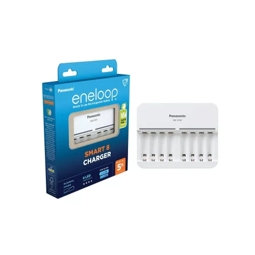 eneloop BQ-CC63E AA/AAA akkumulátor 1-8 cella töltésére