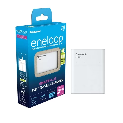 eneloop BQ-CC87USB 4× AA/AAA akkumulátor töltésére