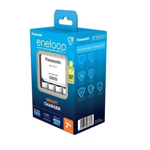eneloop K-KJ17MCD40E akkumulátor töltő 4 db 2000mAh AA akkumulátorral