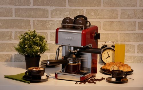 Hauser CE-929 Eszpresszó kávéfőző (bordó)