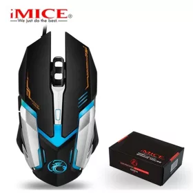 iMICE V6 USB Gaming egér - Fekete