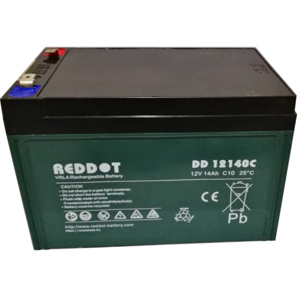 RedDot DD12140C 12V 14Ah zselés, ciklikus akkumulátor