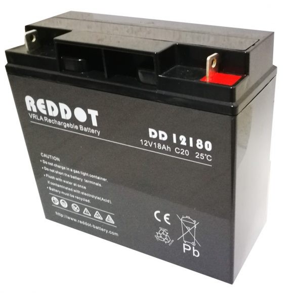 RedDot DD12180 12V 18Ah zselés akkumulátor B1 saruval
