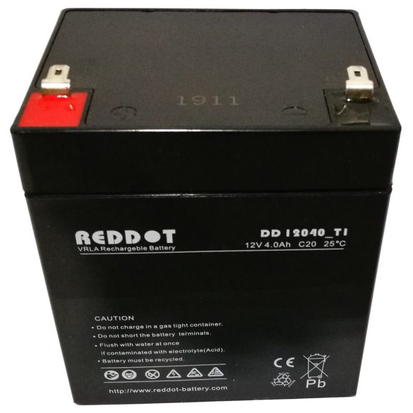 RedDot DD12040 12V 4Ah zselés akkumulátor