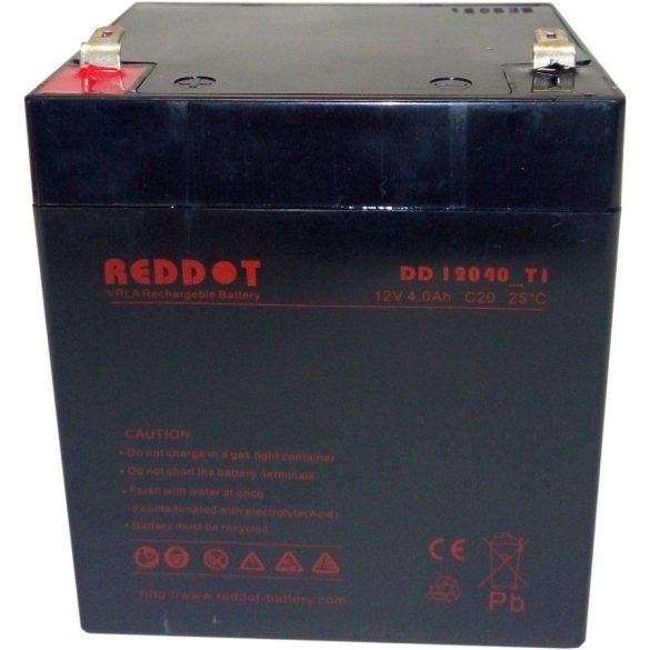 RedDot DD12040 12V 4Ah zselés akkumulátor