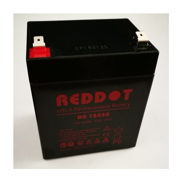 RedDot DD12050 12V 5Ah zselés akkumulátor