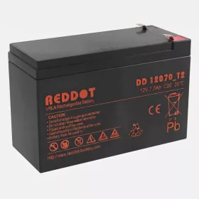   RedDot DD12070 12V 7Ah gondozásmentes AGM akkumulátor T2 (szünetmentes tápegységekbe)