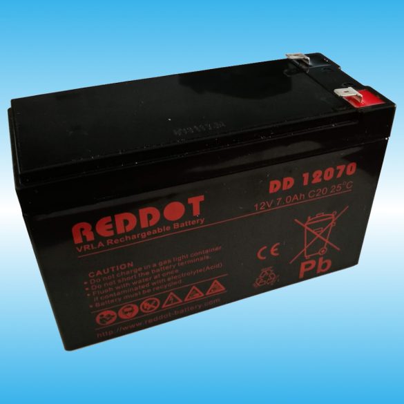 RedDot 12V 7Ah zselés akkumulátor