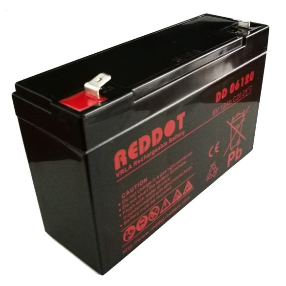 RedDot DD06120 6V 12Ah zselés akkumulátor