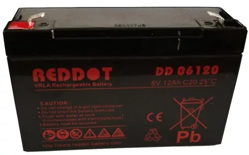 RedDot DD06120 6V 12Ah zselés akkumulátor