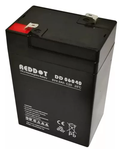 RedDot DD06040 6V 4Ah gondozásmentes AGM akkumulátor