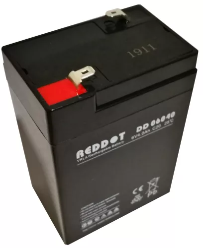 RedDot DD06040 6V 4Ah gondozásmentes AGM akkumulátor