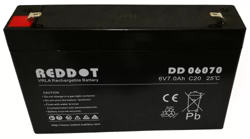 RedDot DD06070 6V 7Ah gondozásmentes AGM akkumulátor