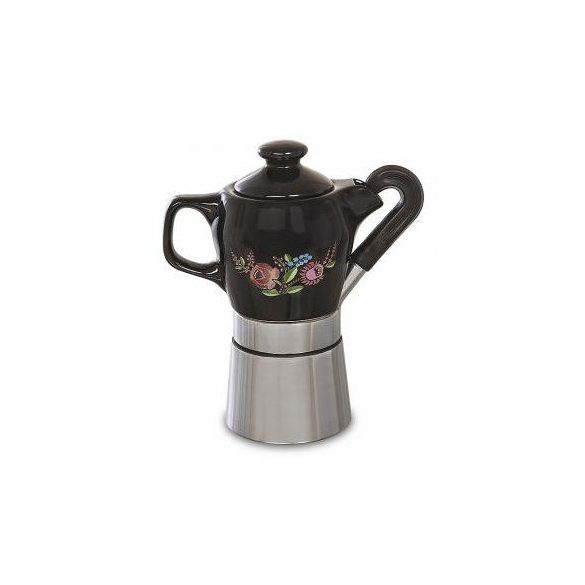 Szarvasi Seherezádé SZV-603 kávéfőző 2 személyes (fekete, kalocsai mintás)