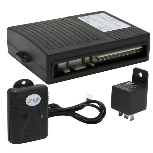 DeLight Távirányítós autóriasztó rendszer központi zár vezérlő szettel (55076)