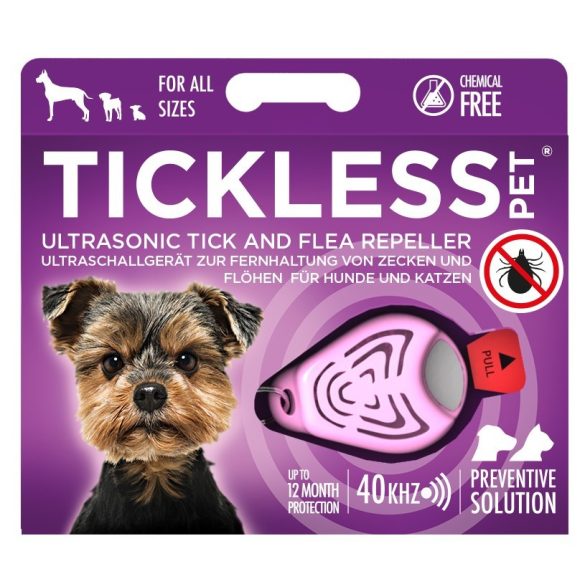 TickLess Pet ultrahangos kullancs- és bolhariasztó - pink